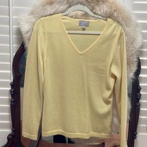 Pure Collection cashmere vneck sweater